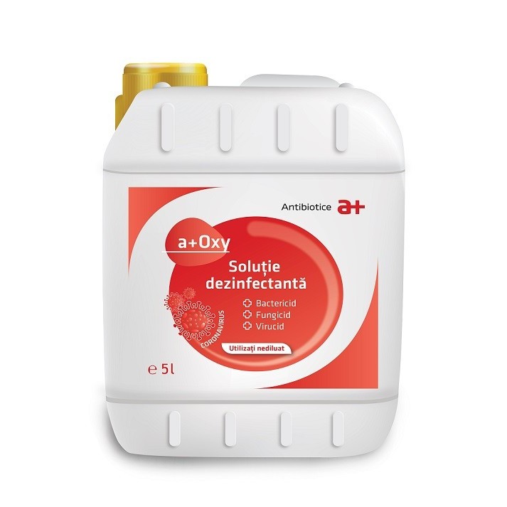 Solutie Dezinfectanta pentru SUPRAFETE, A+ OXY, Bidon 5L