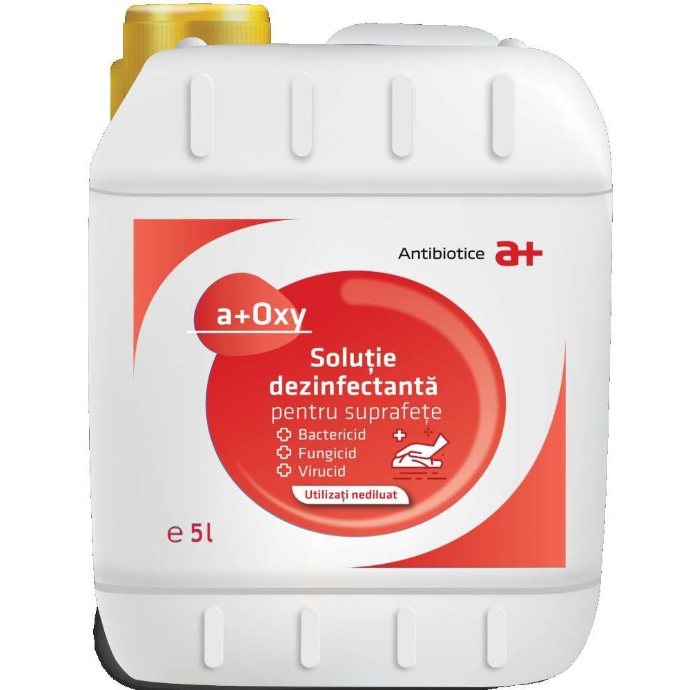 Solutie Dezinfectanta pentru SUPRAFETE, A+ OXY, Bidon 5L