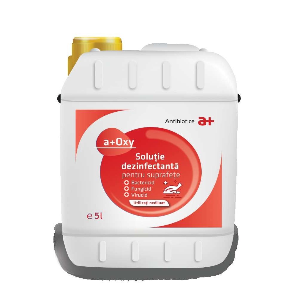 Solutie Dezinfectanta pentru SUPRAFETE, A+ OXY, Bidon 5L