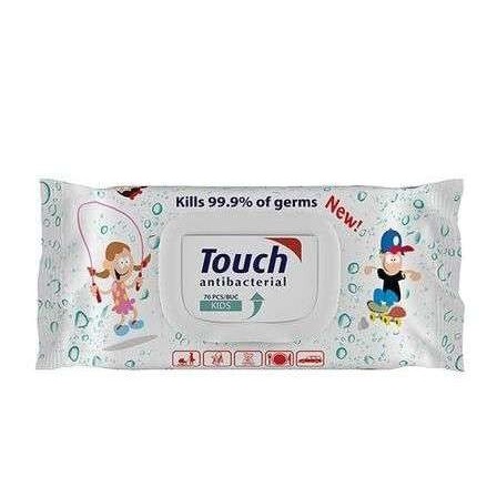 Servetele umede antibacteriene Touch Kids, 70 buc./pachet