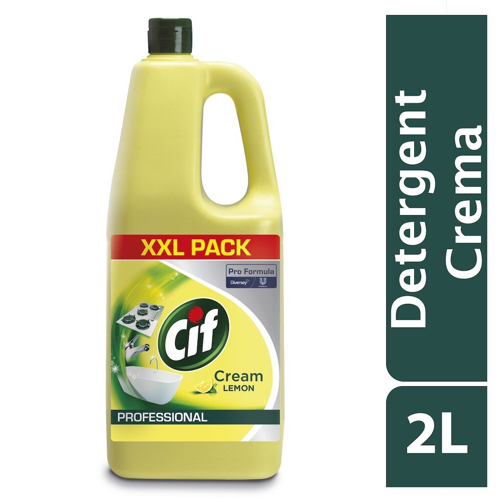 Pachet CIF Professional Cream Lemon – Crema de Curatare cu Lamaie 6×2 L