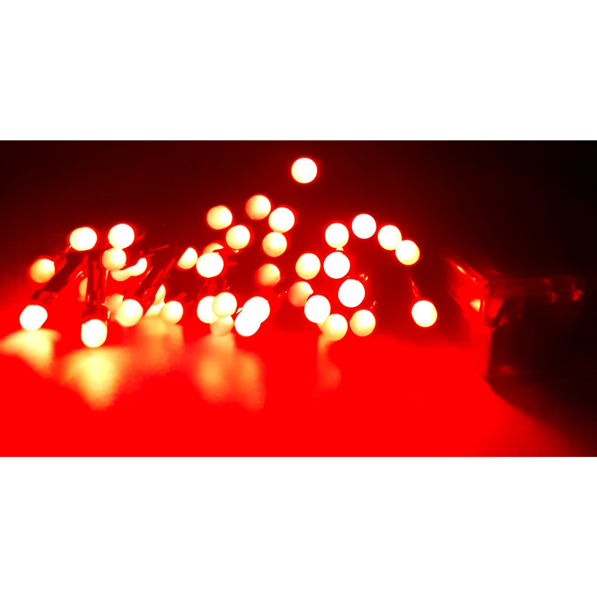 Instalatie de Craciun cu Baterii Fir Negru Tip Sir 4.5 m 50 LED -uri Rosu