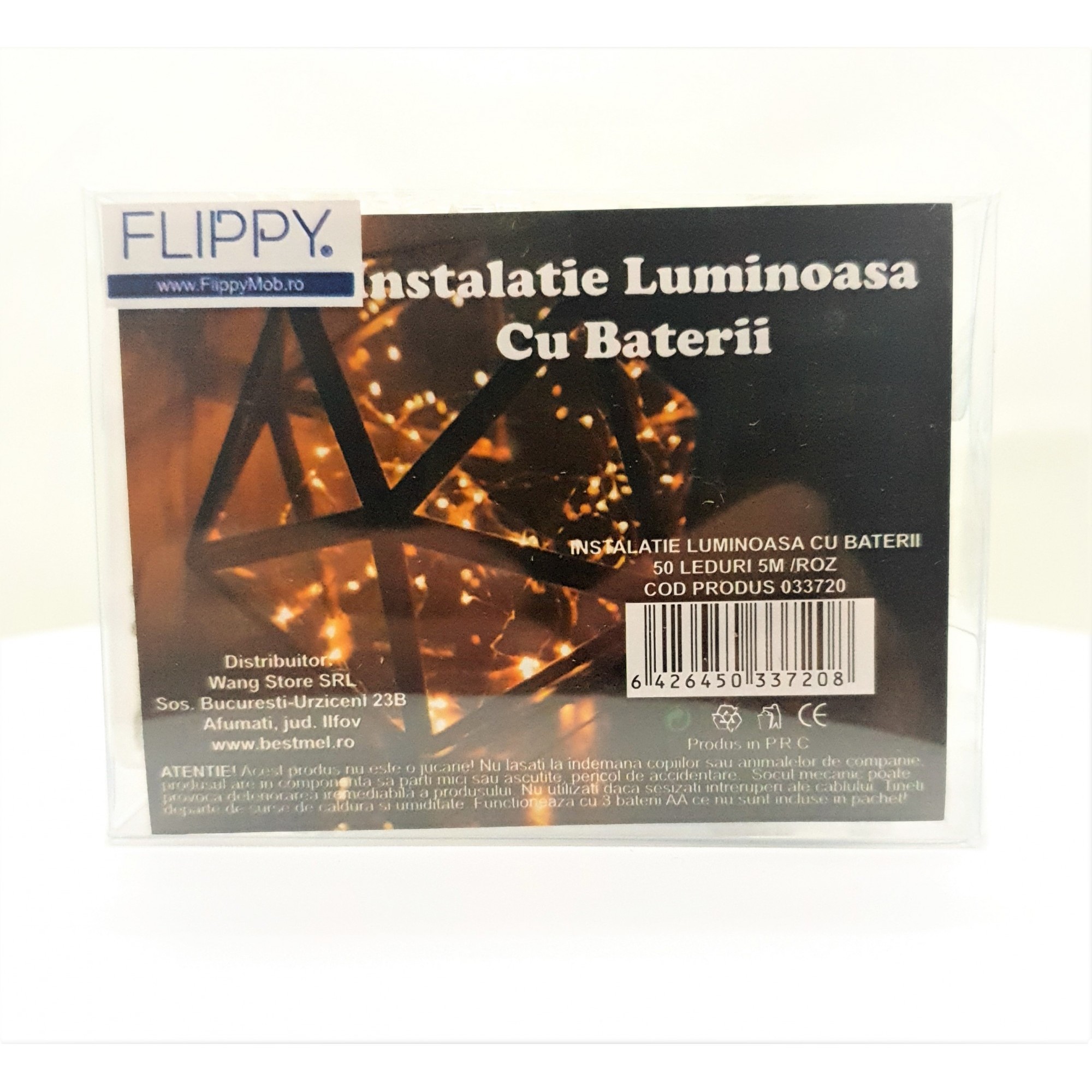 Instalatie de Craciun cu Baterii Fir Transparent Tip Sir 5 m 50 LED -uri Roz