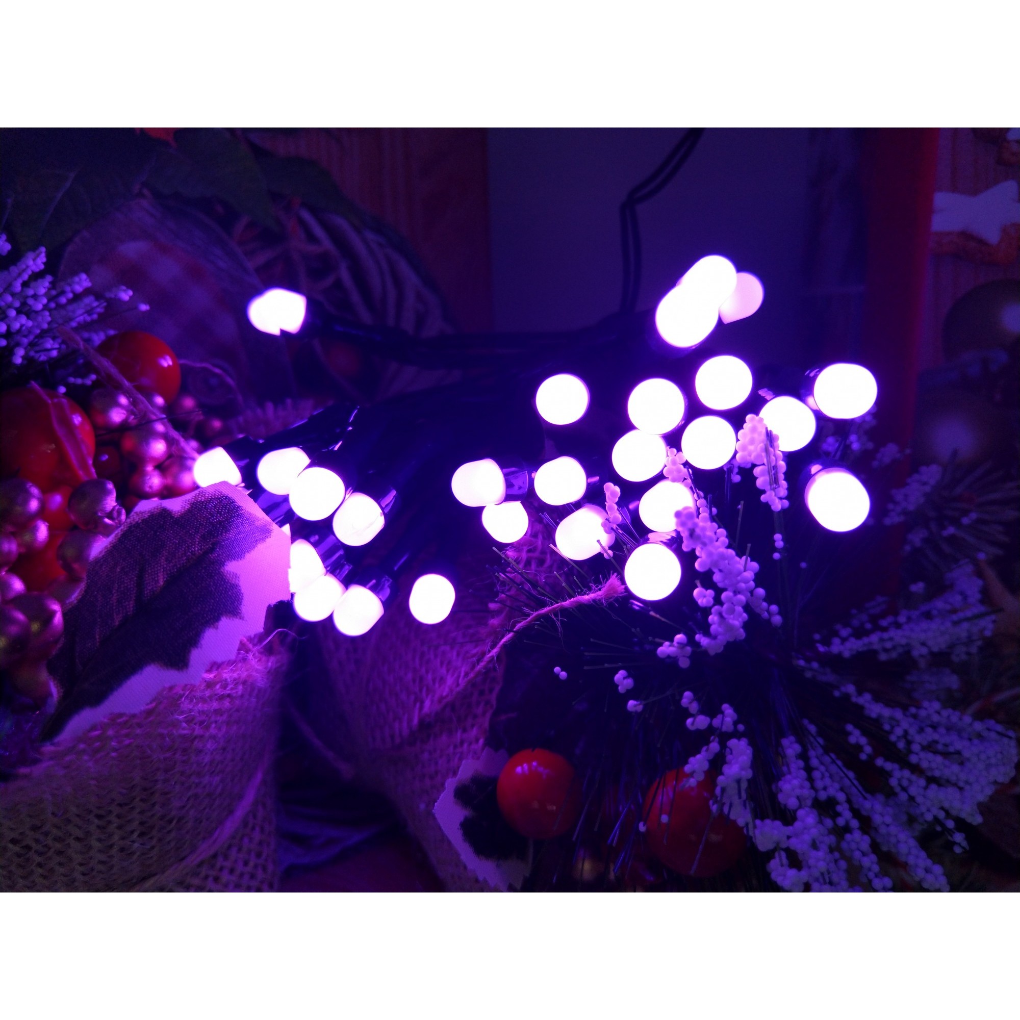 Instalatie de Craciun, Flippy®, Tip Sir cu Baterii, 3 m, 30 LED -uri, Mov