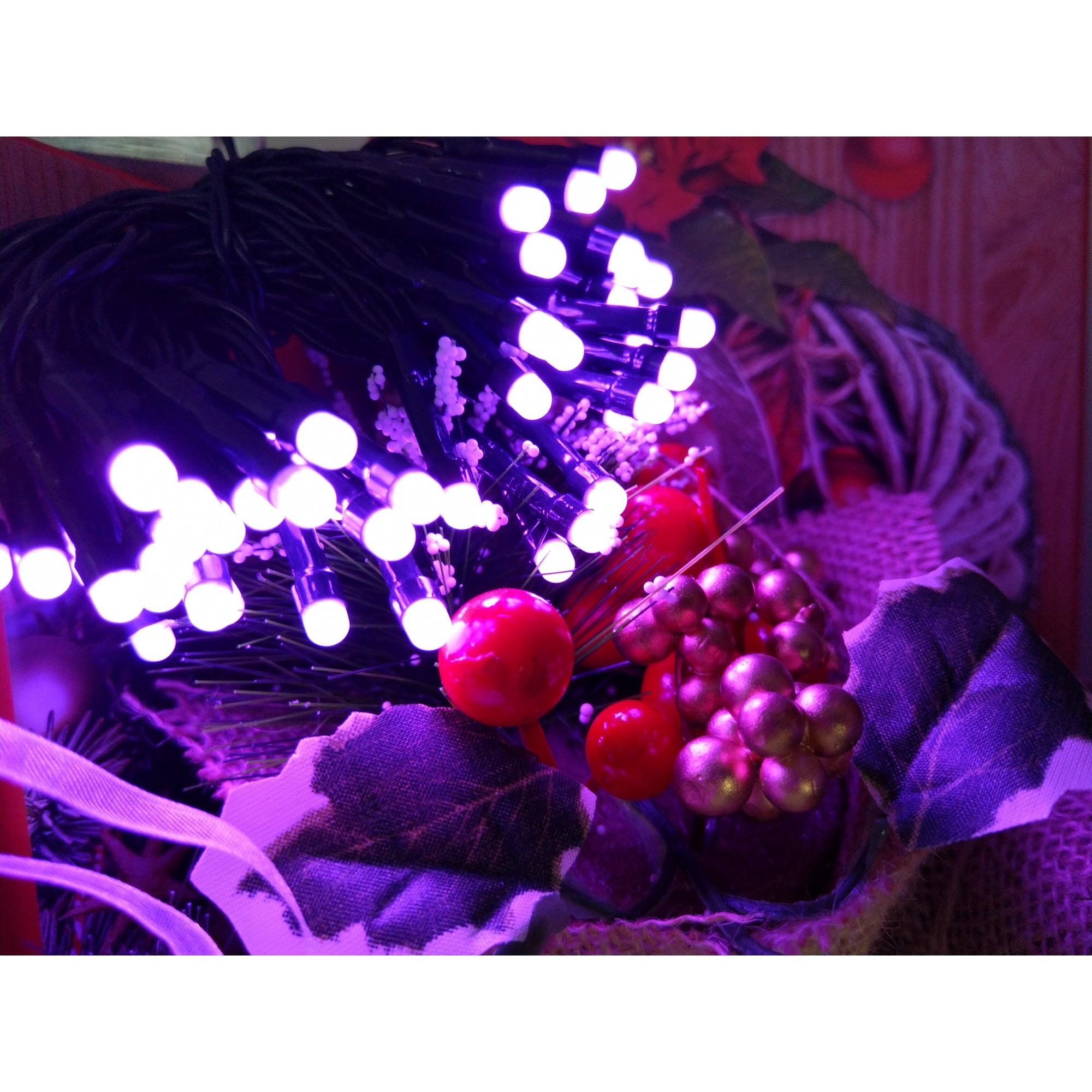 Instalatie de Craciun, Flippy®, Tip Sir cu Baterii, 3 m, 30 LED -uri, Mov