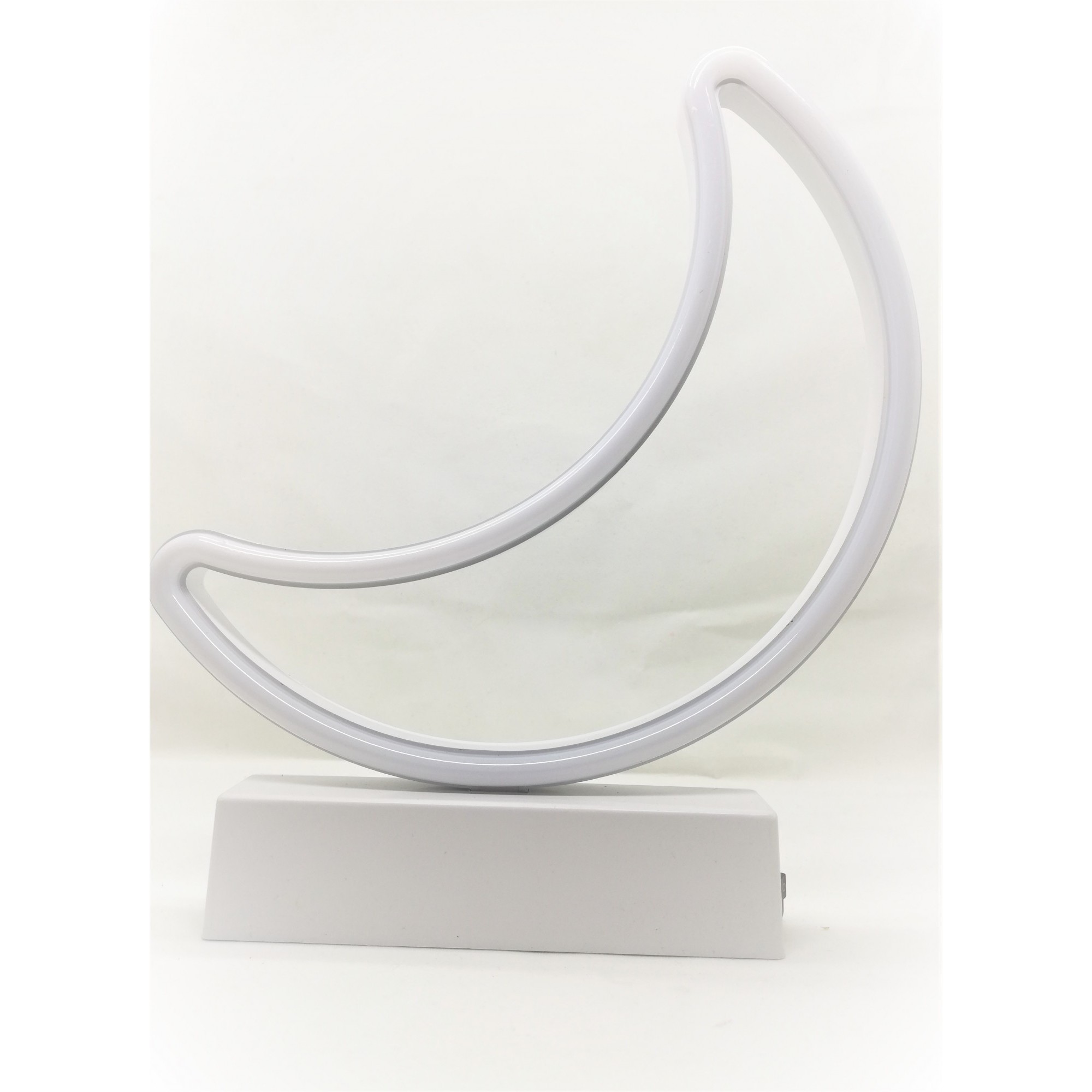 Decoratiune Luminoasa cu Baterii Semiluna 25 cm Albastru