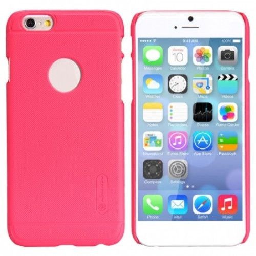 Husa Apple iPhone 6/6S Nillkin Frosted Shield Rosu + Folie de protectie