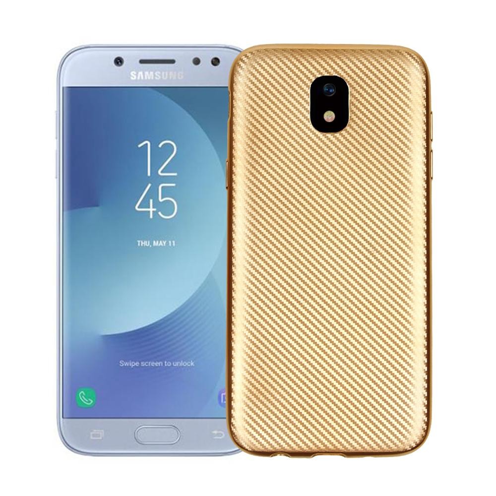 Husa Samsung Galaxy J7 2017 i-Zore Carbon Fiber Auriu