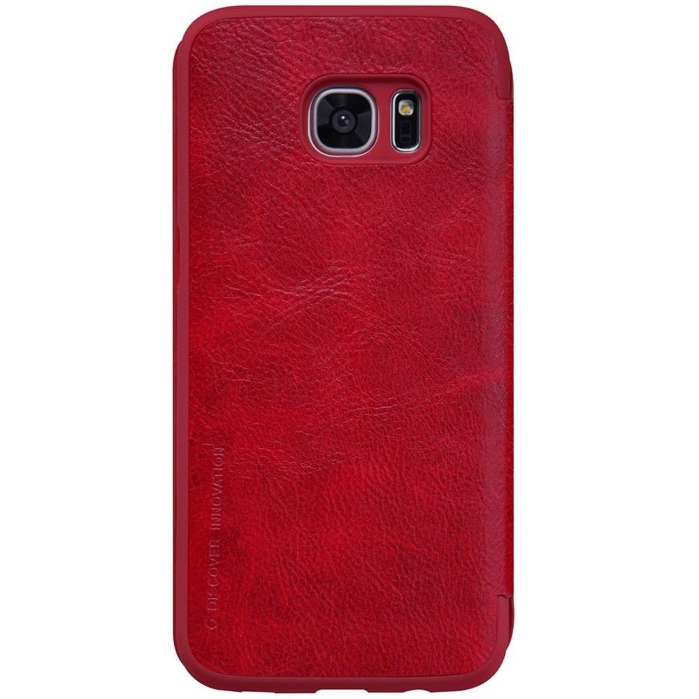 Husa Samsung Galaxy S7 Nillkin Qin Flip Rosu