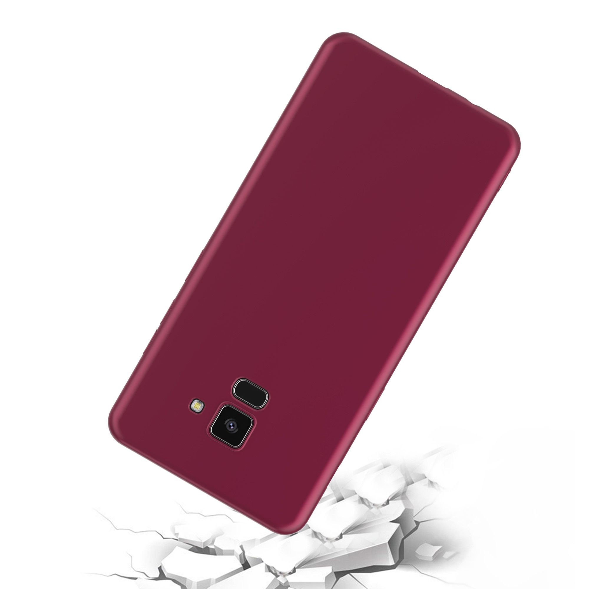 Husa Samsung Galaxy A8 2018 Luxury Case Burgundy