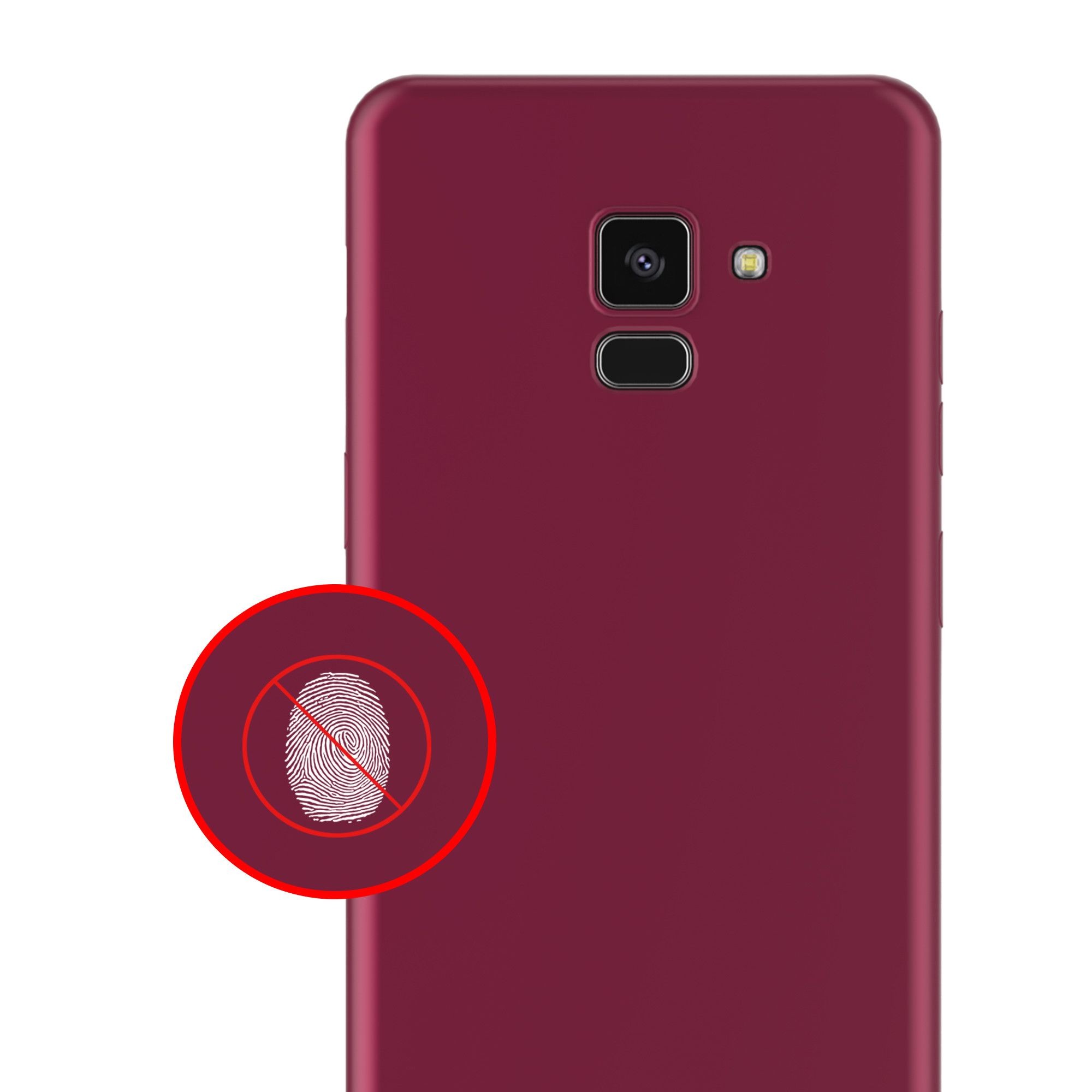 Husa Samsung Galaxy A8 2018 Luxury Case Burgundy