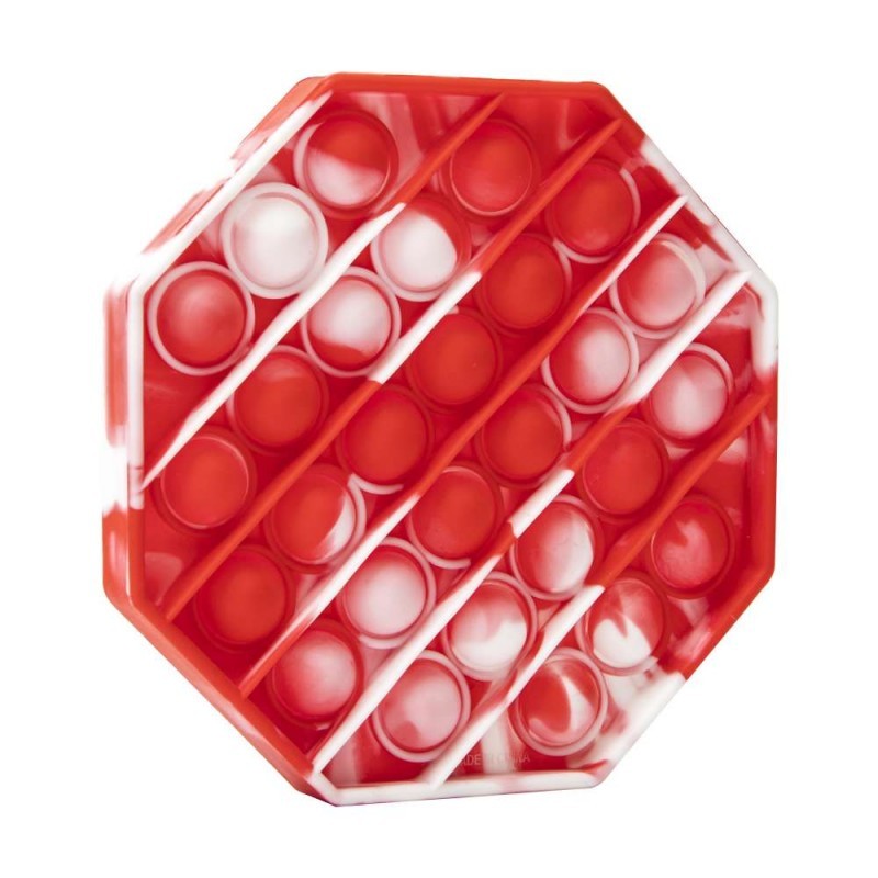Jucarie Pop it Now & Flip it, Push Bubble Hexagon Multicolor Model 3