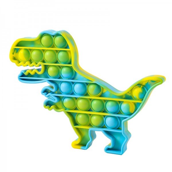 Jucarie Pop it Now & Flip it, Push Bubble Dinozaur Multicolor Model 5