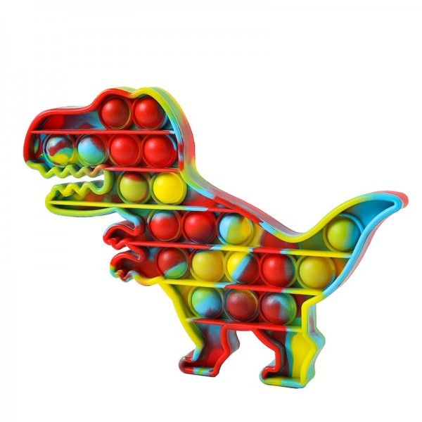 Jucarie Pop it Now & Flip it, Push Bubble Dinozaur Multicolor Model 5
