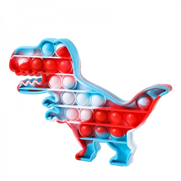 Jucarie Pop it Now & Flip it, Push Bubble Dinozaur Multicolor Model 5