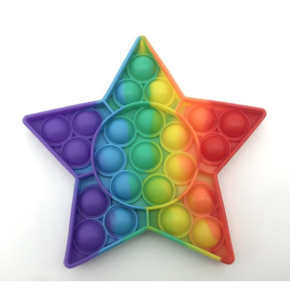 Jucarie Pop it Now & Flip it, Push Bubble Stea Multicolor Model 3