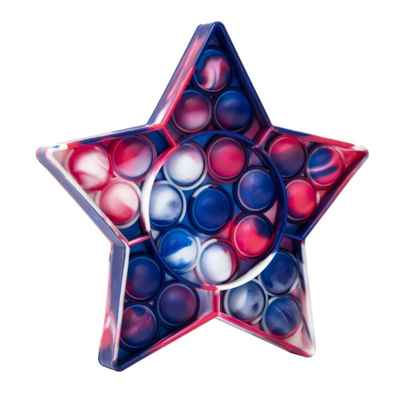 Jucarie Pop it Now & Flip it, Push Bubble Stea Multicolor Model 3