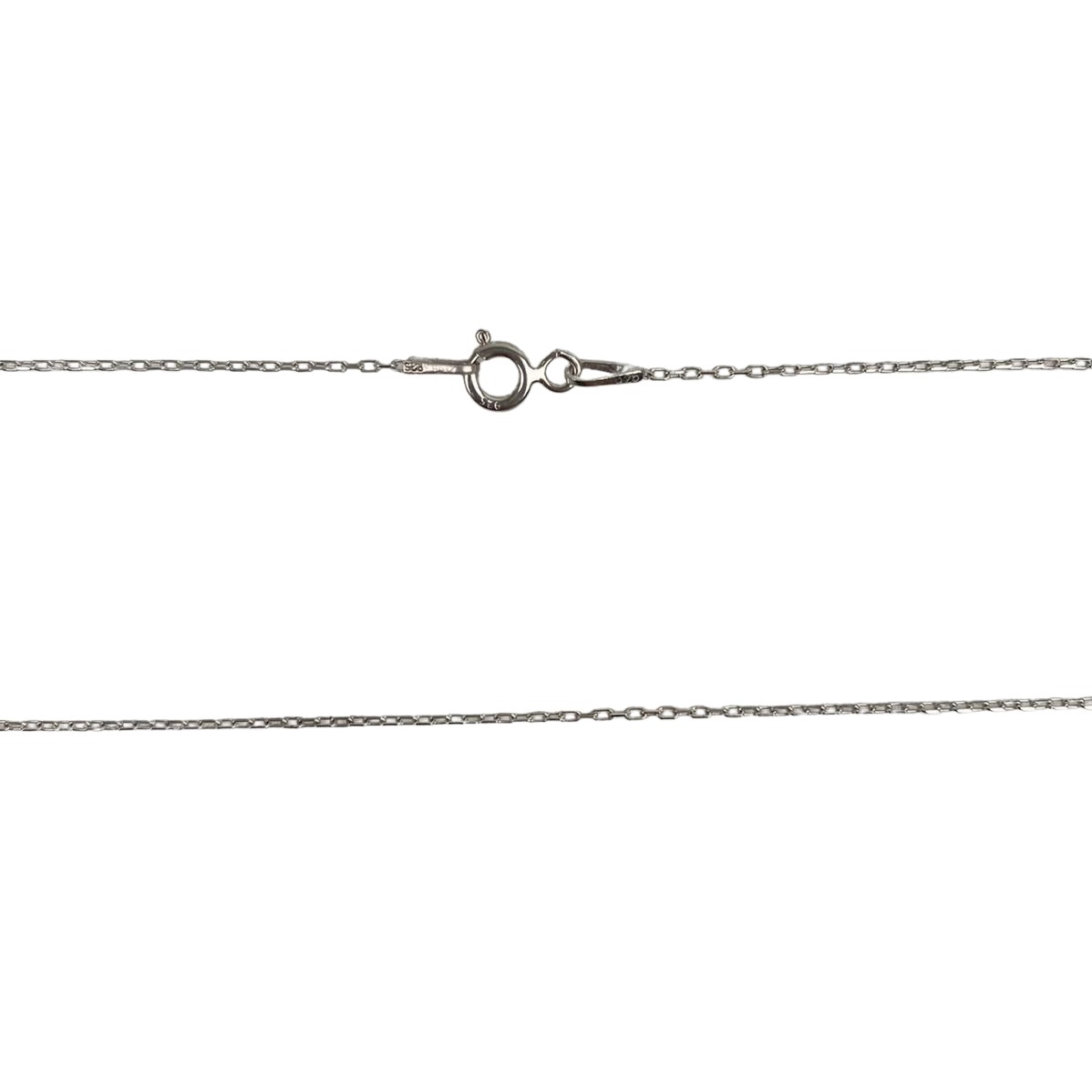 Colier din Argint 925, Aripa Dubla cu Zirconii Albastre 40 cm