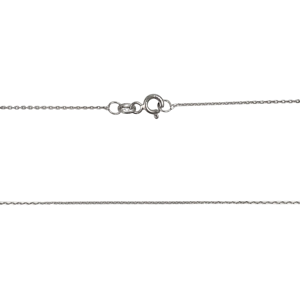 Colier din Argint 925, Cub cu Zirconiu Rosu 40 cm
