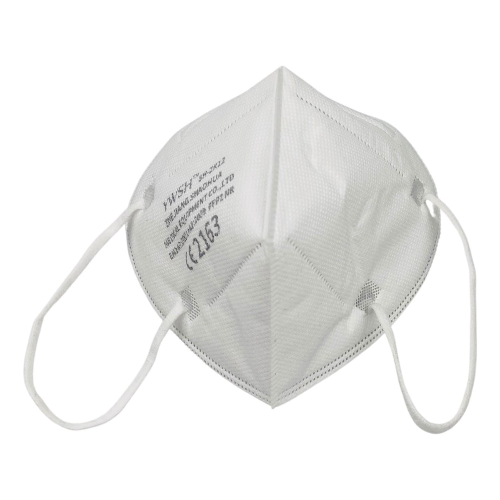 Set 35 bucati Masca de protectie faciala, Flippy®️, de unica folosinta, FFP2 CE 2163, 5 straturi, nesterila, ambalaj individual, Alb