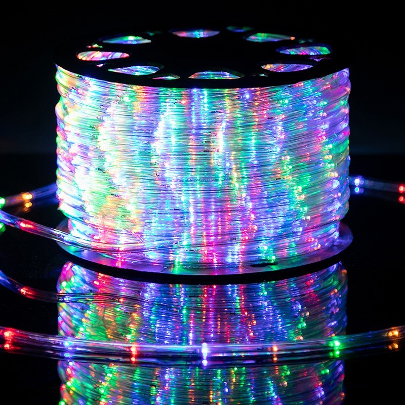 Furtun Luminos LED, Flippy, Fara Transformator, IP44, 2400 LED-uri, 100 m, Multicolor