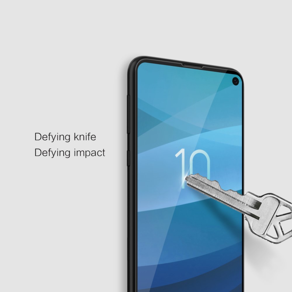 Folie Sticla Flippy® compatibila cu Samsung Galaxy S10 E, 111D, Negru