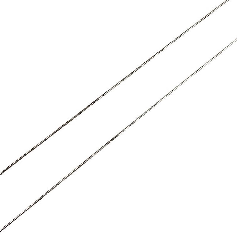 Lantisor Argint 925, model Sarpe Alb 50 Cm