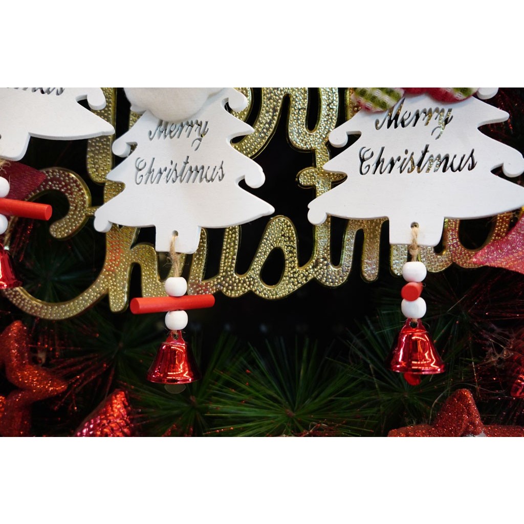 Ornament de brad ren, Flippy, alb, lemn, 20 cm