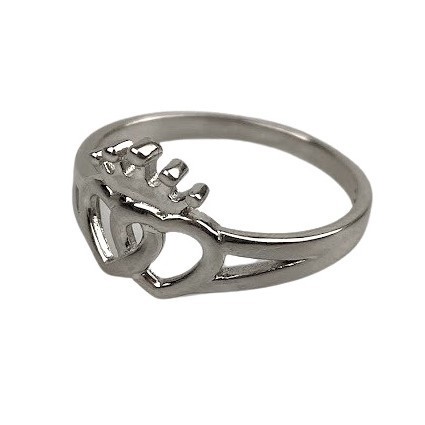 Inel Argint 925, Coroana cu Inimi M 50