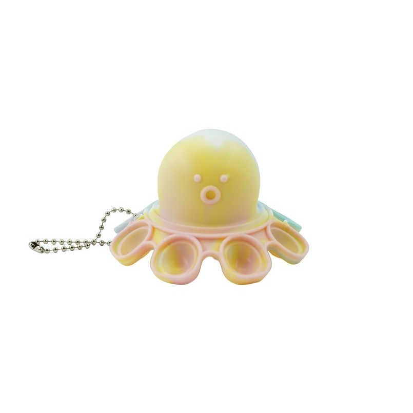 Jucarie antistres din silicon, Flippy®, Pop It Now and Flip It, Caracatita reversibila, Multicolor/ Roz