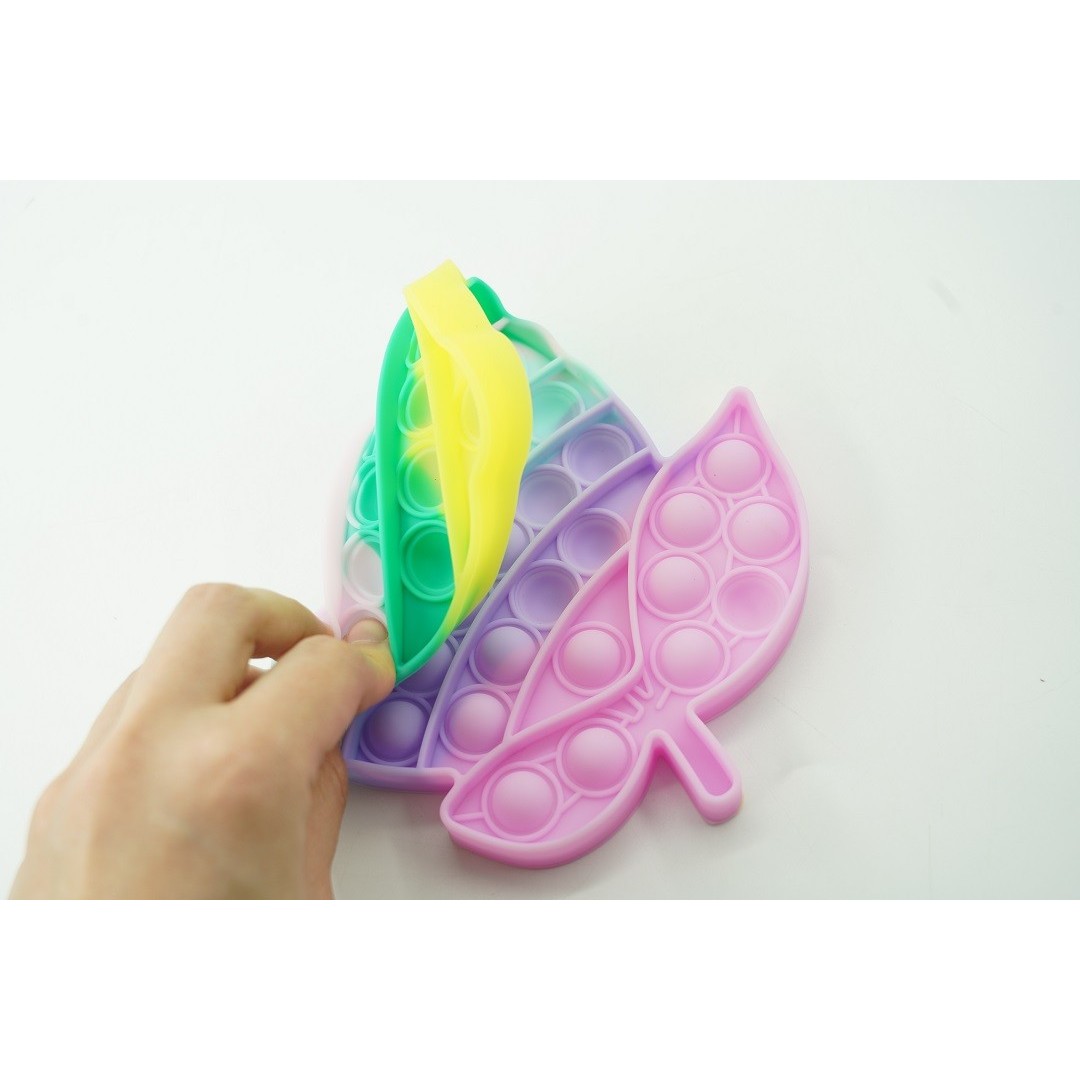 Jucarie antistres din silicon, Pop it Now and Flip It, Lamaie, Multicolor
