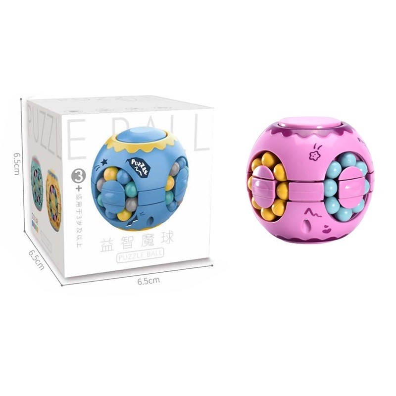 Cub magic interactiv, Magic Bean, jucarie antistres potrivit pentru copii si adulti, Sfera, Roz