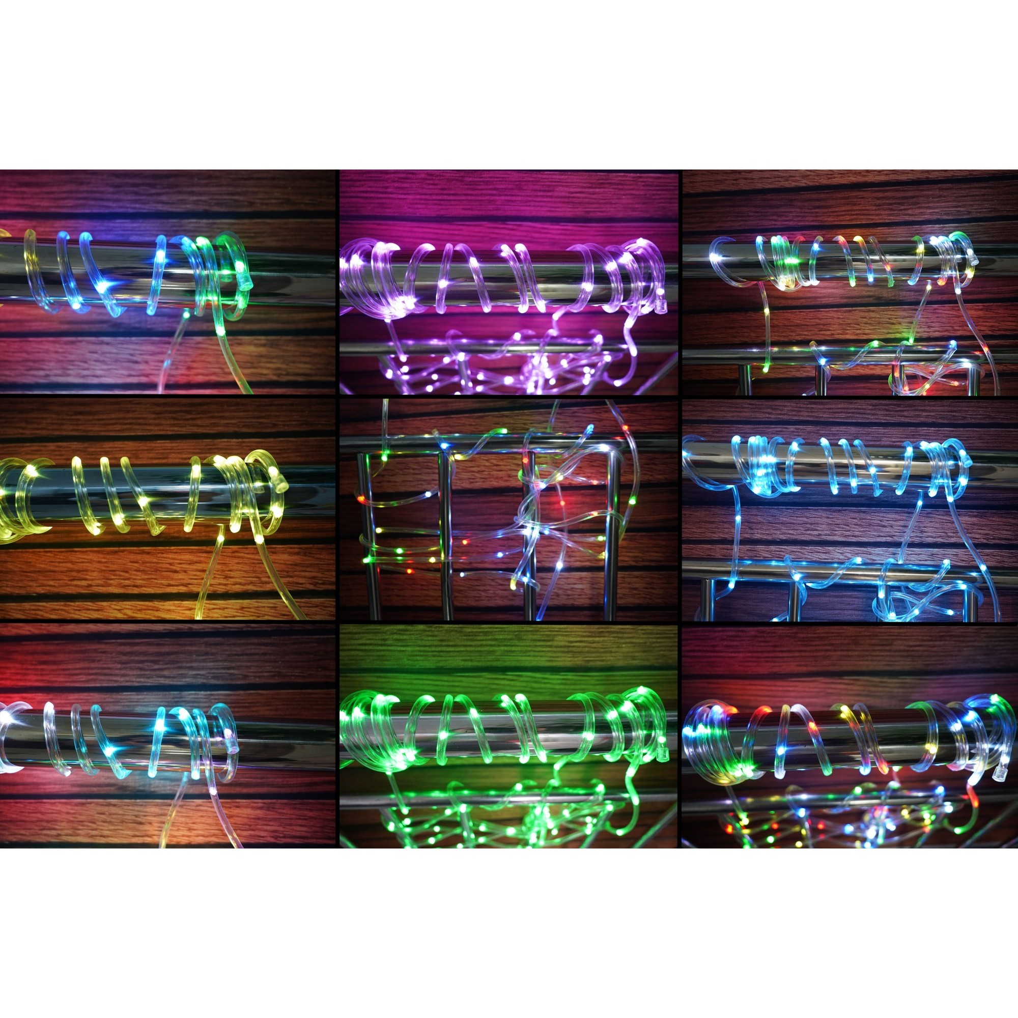 Instalatie de Craciun,10 metri,100 LED-uri,telecomanda 32 de functii,multicolor RGB,USB,tub luminos,interior/exterior,Flippy