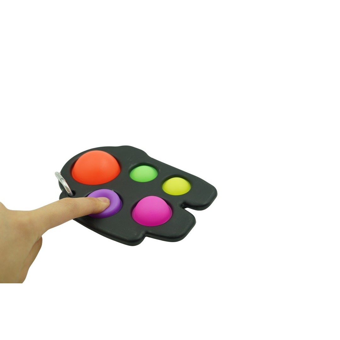 Jucarie Antistres Flippy - Fidget Toy, Simple Dimple, Among us, Negru