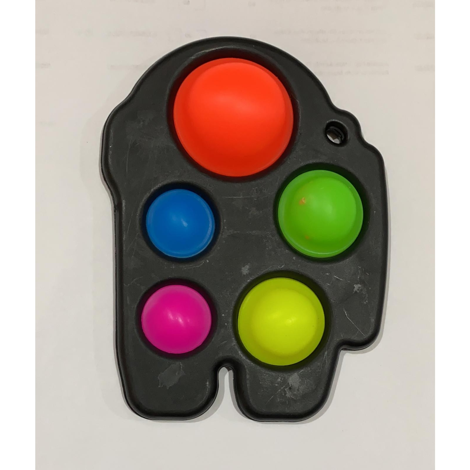 Jucarie Antistres Flippy - Fidget Toy, Simple Dimple, Among us, Negru