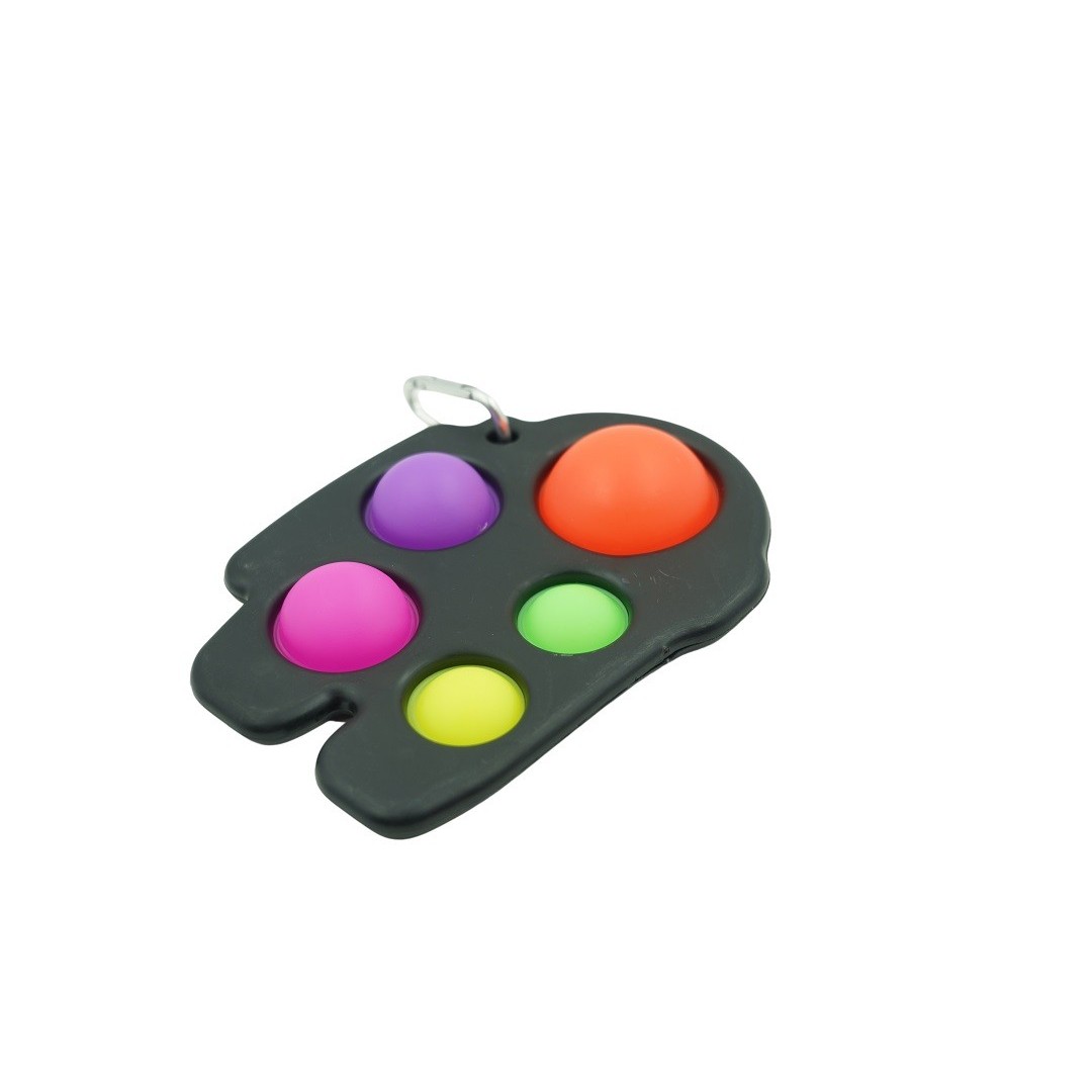 Jucarie Antistres Flippy - Fidget Toy, Simple Dimple, Among us, Negru
