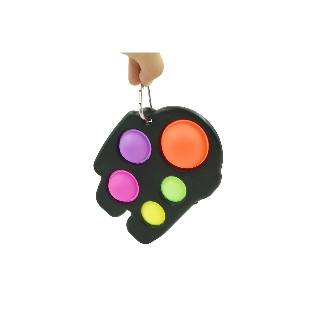 Jucarie Antistres Flippy - Fidget Toy, Simple Dimple, Among us, Negru