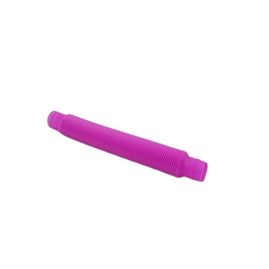 Jucarie Senzoriala Flippy - Fidget Pop Tubes, Antistres, Super Elastic, Roz