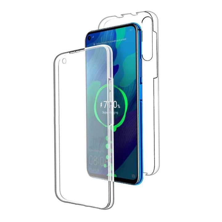 Husa de protectie Flippy compatibila cu Xiaomi Redmi Note 10 Full Tpu 360 Transparent