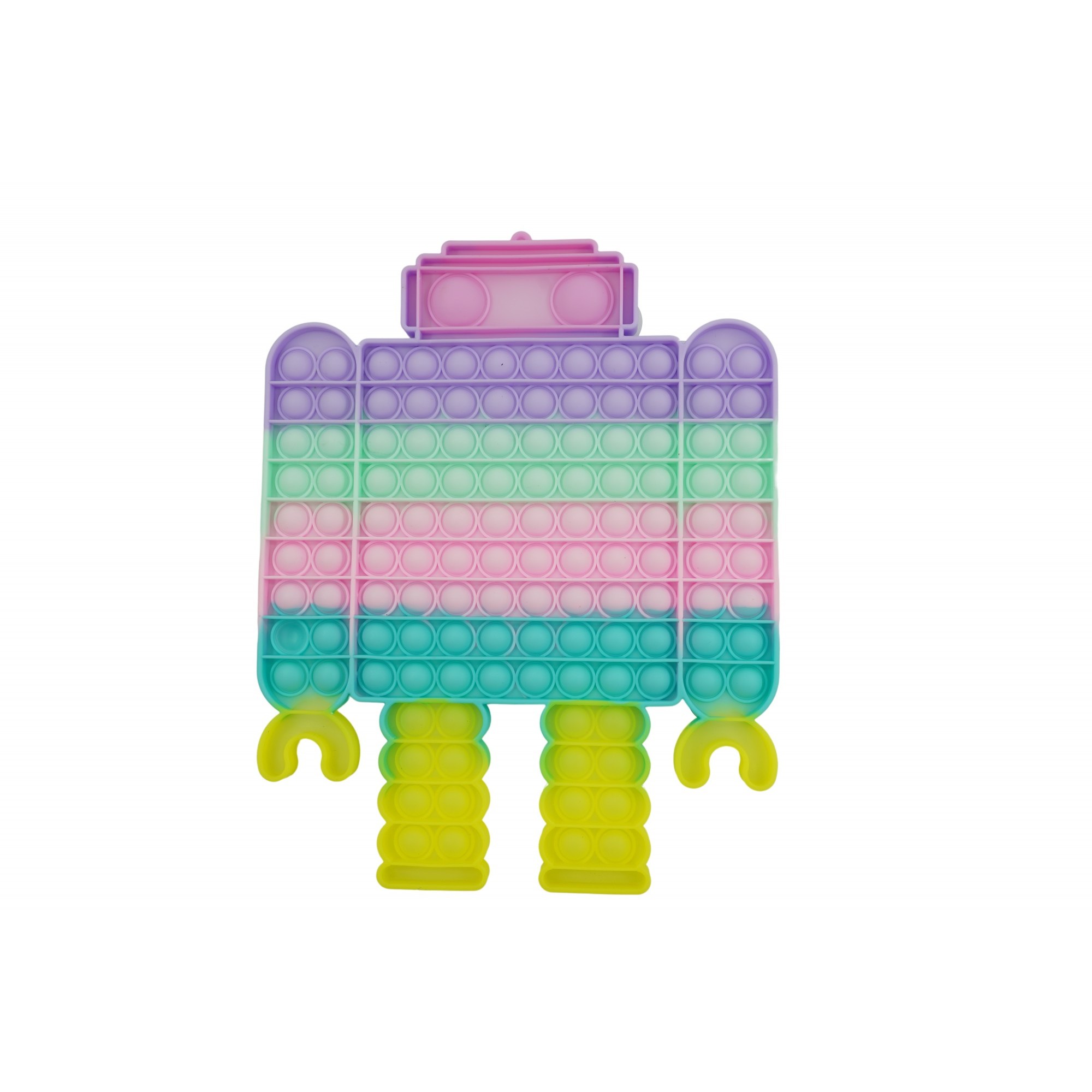 Jucarie antistres din silicon Flippy, Pop it Now and Flip It ,Robot ,Multicolor ,Model 2