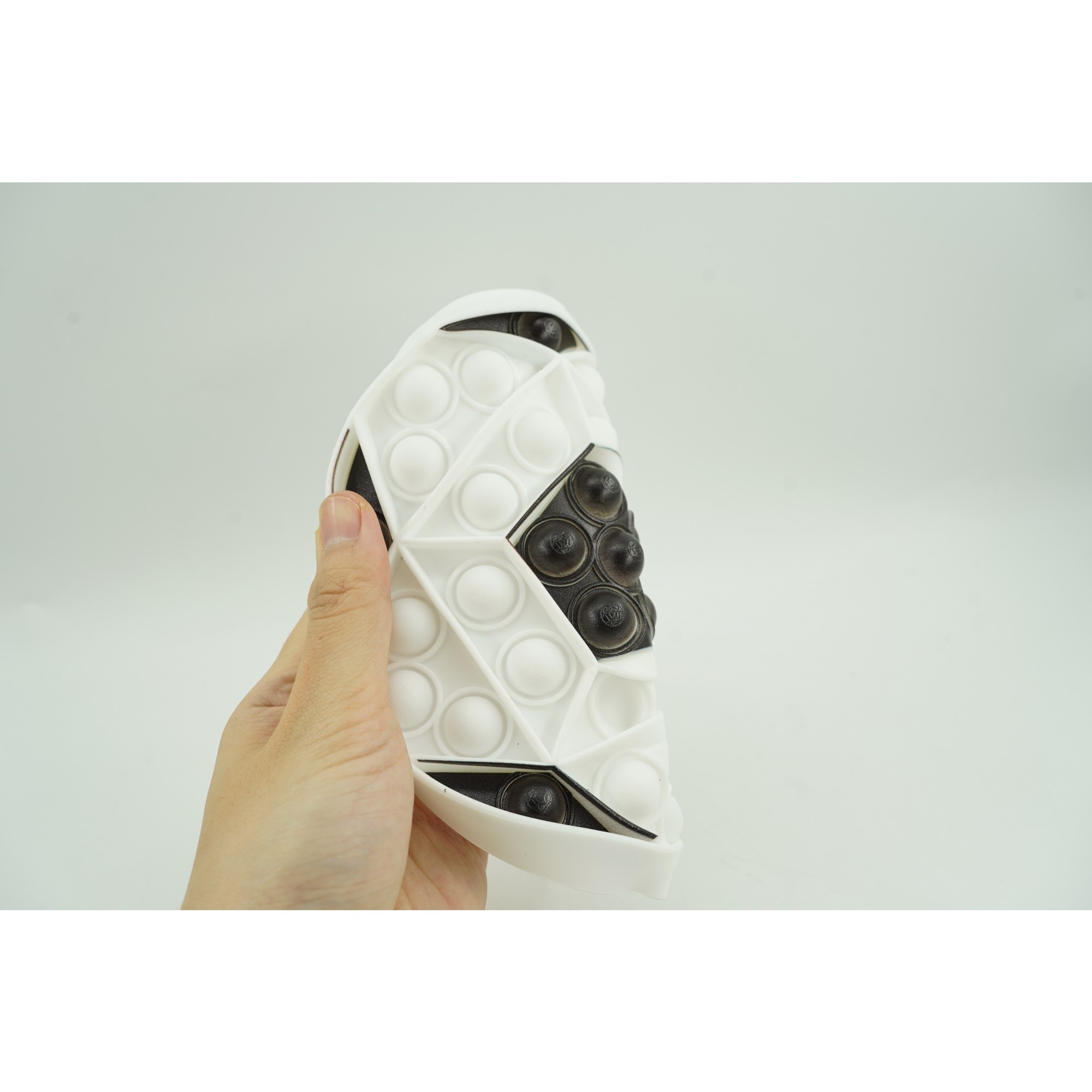 Jucarie antistres din silicon Flippy, Pop it Now and Flip It , Minge , Alb