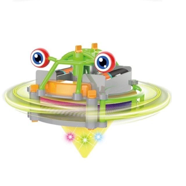 Jucarie circuit pentru copii, Flippy, Broscuta pe monociclu, Rosu