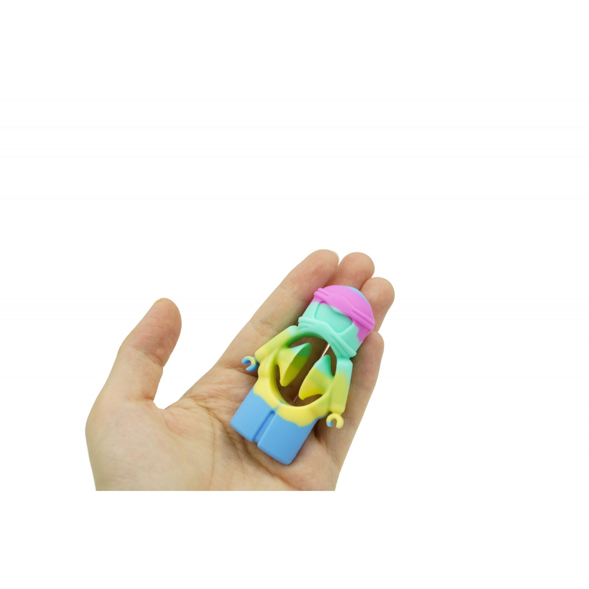 Jucarie senzoriala antistres cu ventuza de decompresie, Antrenare antebrat, Fidget Toy, Model Ninja, Macarons