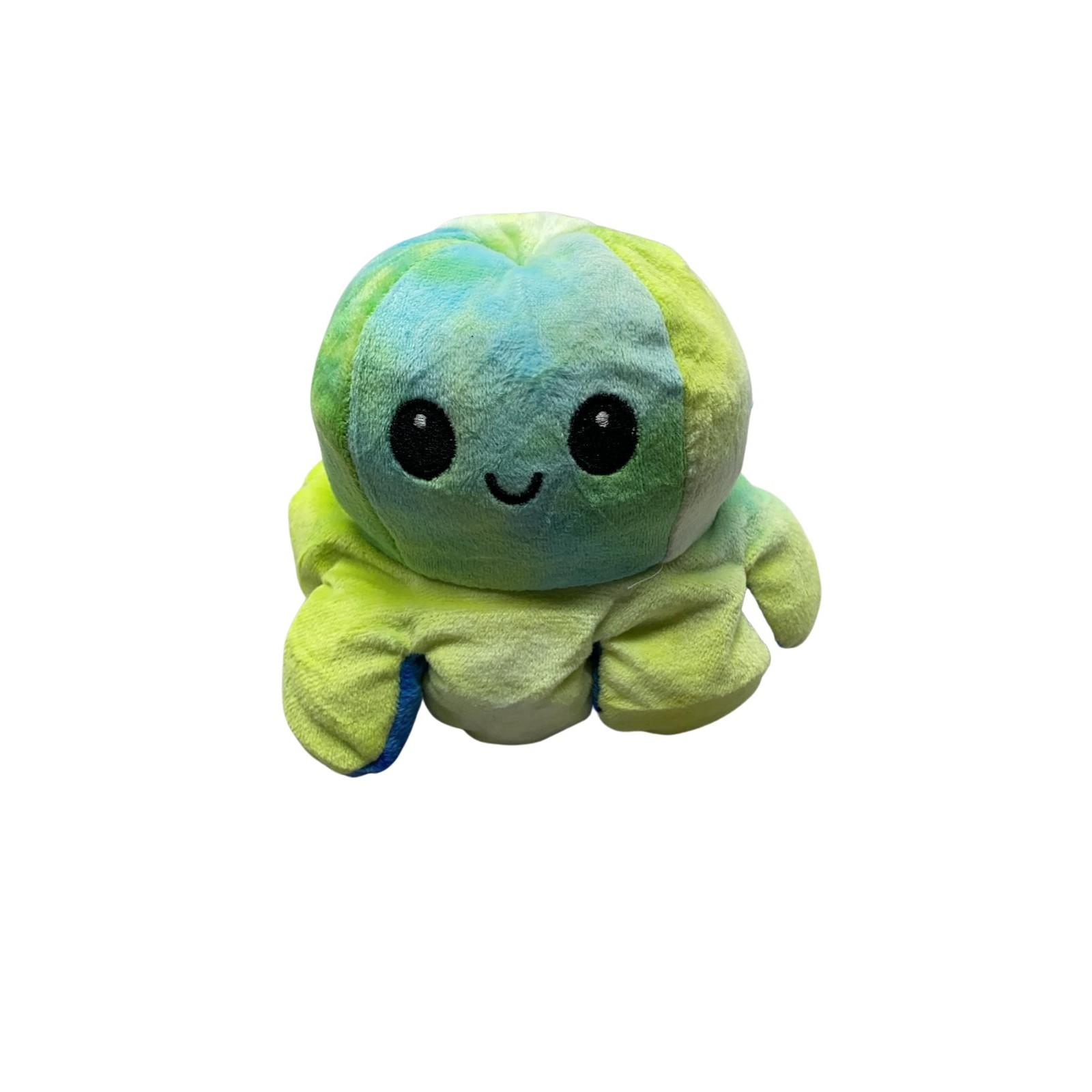 Caracatita reversibila din plus cu fata fericita si fata trista, Flippy, model 44, multicolor