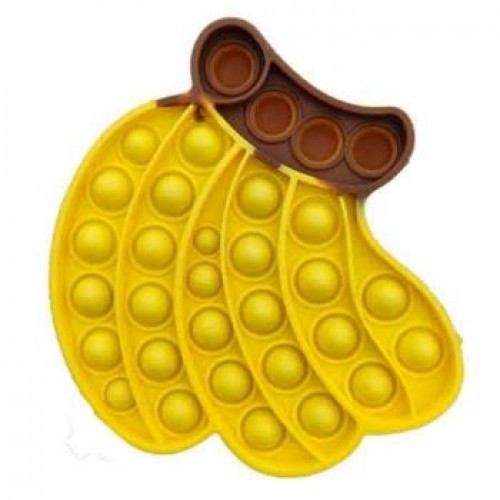 Jucarie antistres din silicon, Flippy, Pop It Now and Flip It, Banane, Galben