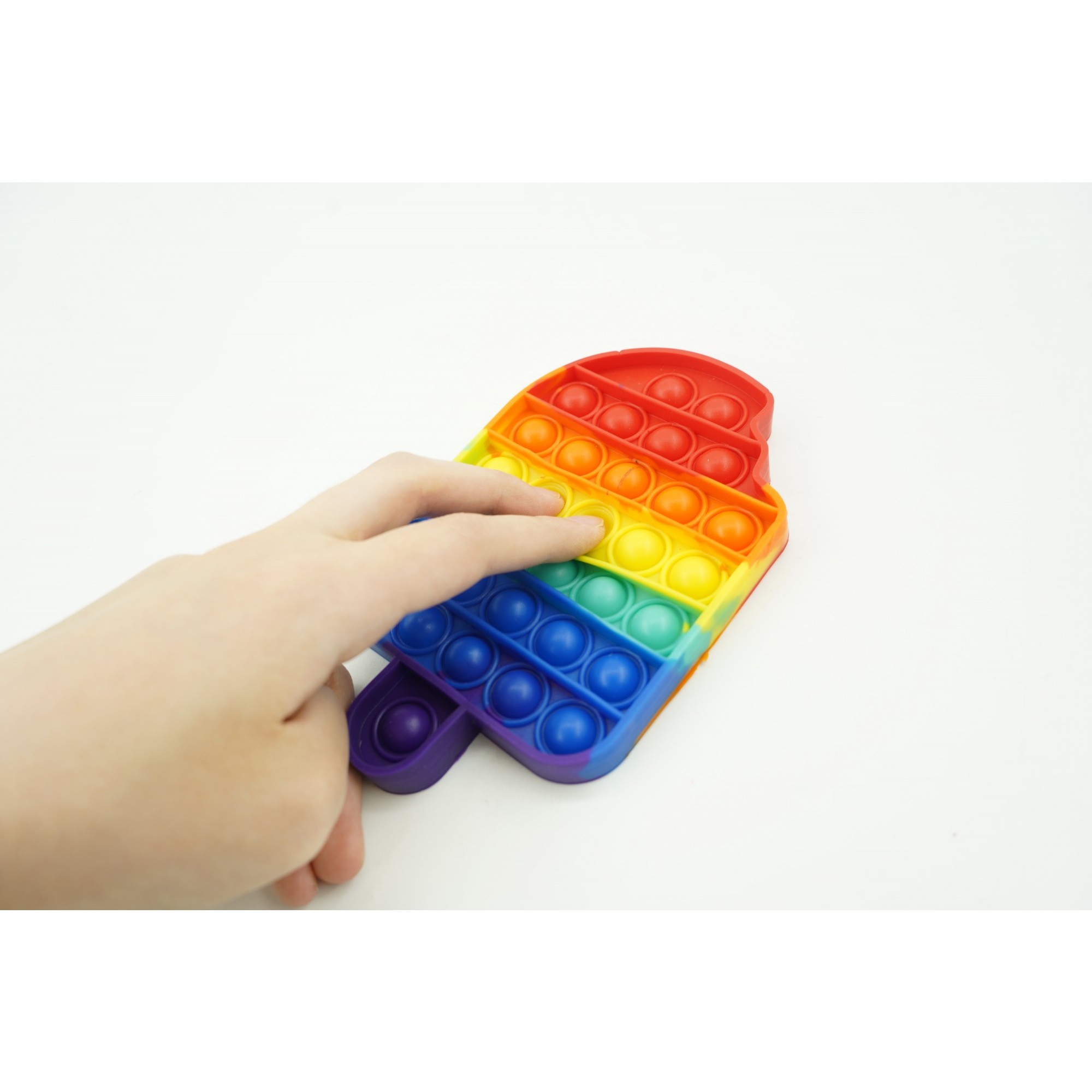 Jucarie antistres din silicon, Pop It Now and Flip It, Inghetata, Multicolor, V2