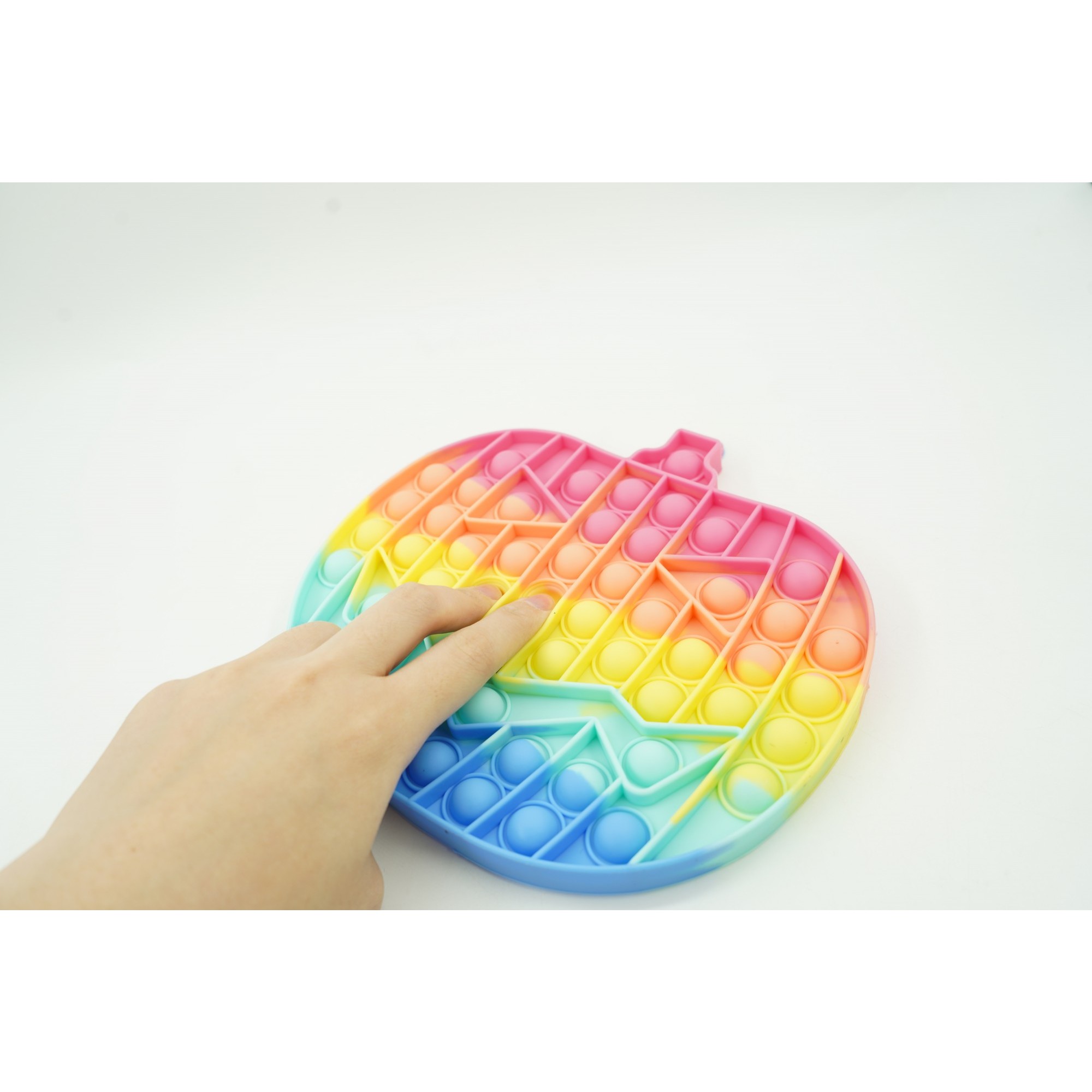 Jucarie antistres din silicon, Flippy, Pop It Now and Flip It, Dovleac Halloween, Multicolor
