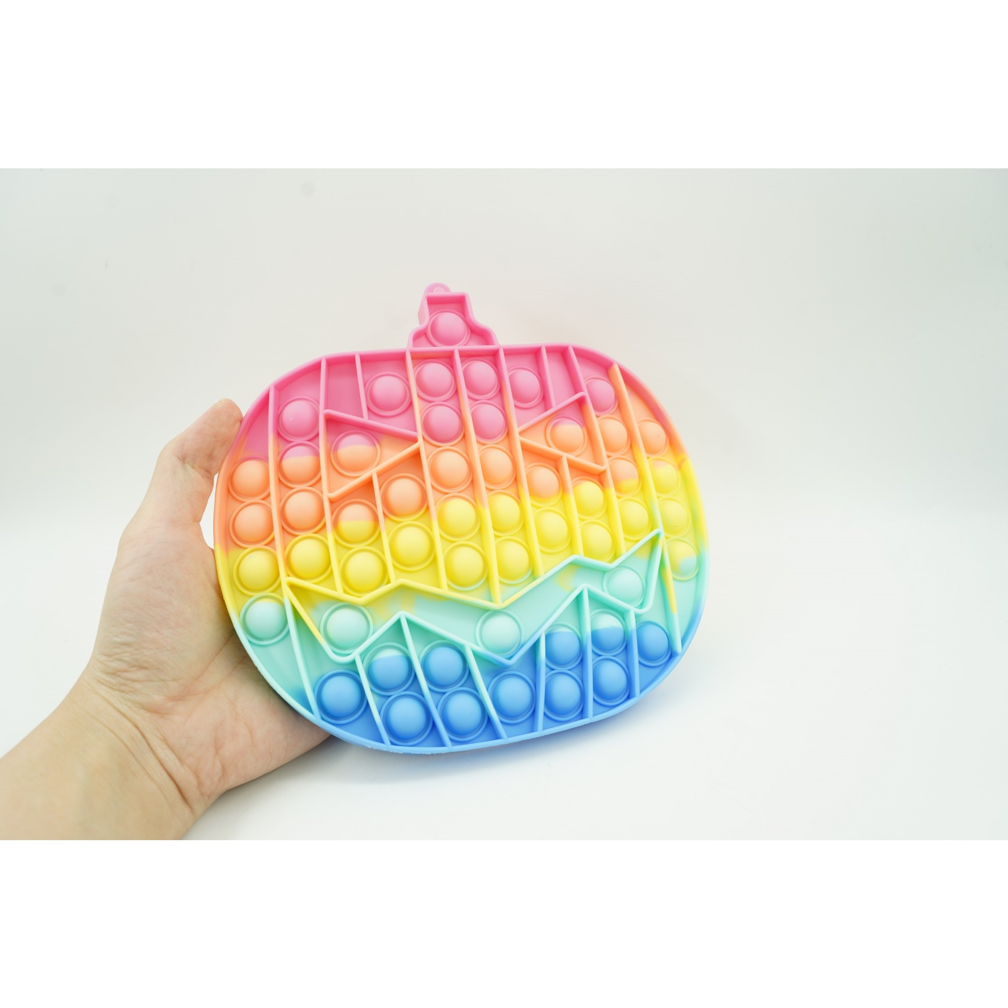 Jucarie antistres din silicon, Flippy, Pop It Now and Flip It, Dovleac Halloween, Multicolor