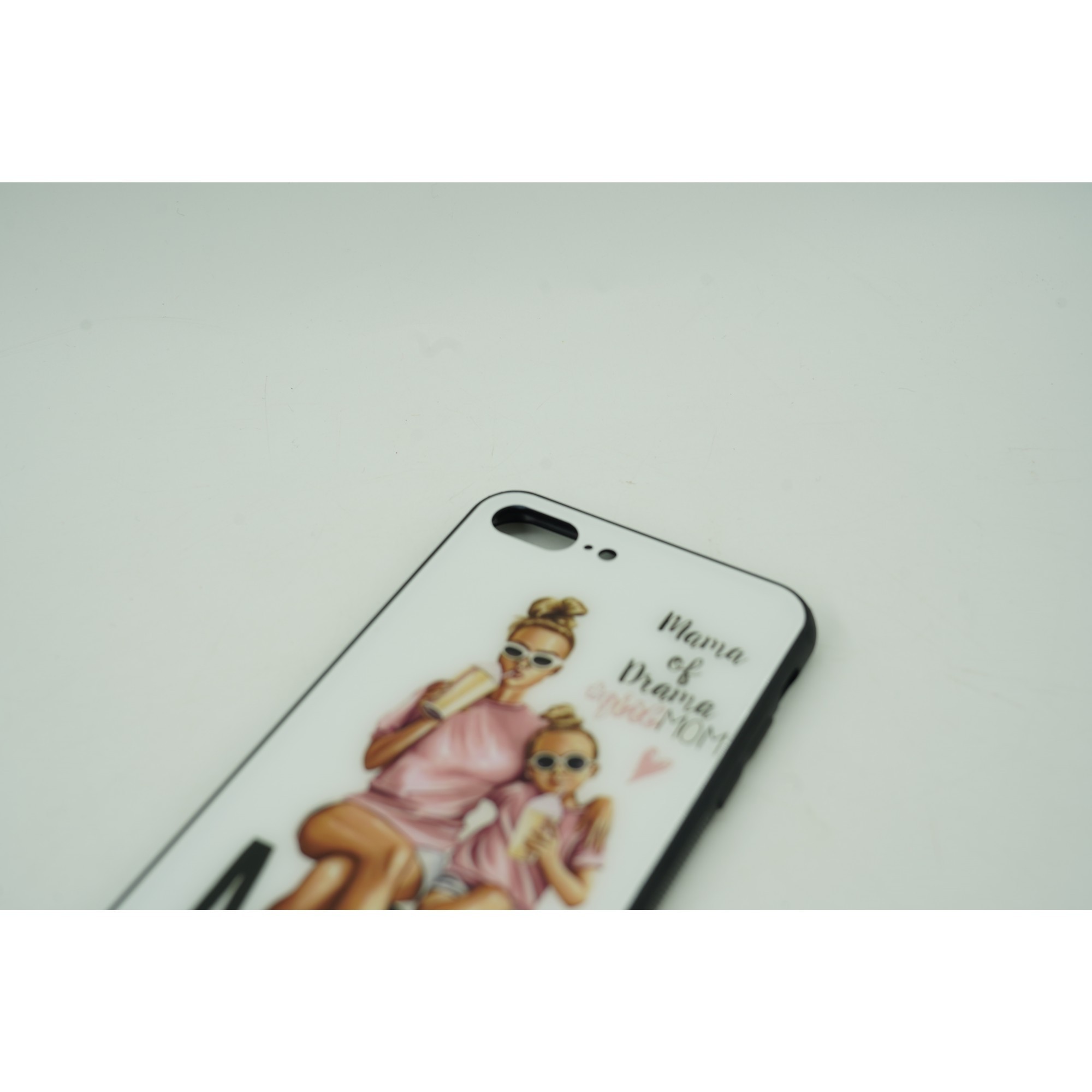 Husa protectie Flippy compatibila cu Apple iPhone 11 Glass print Mama of Drama Multicolor
