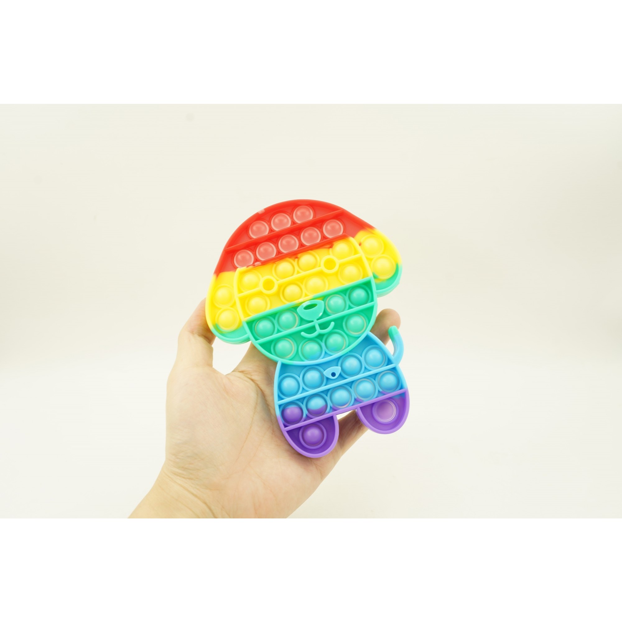 Jucarie antistres din silicon, Flippy, Pop It Now and Flip It, Catel, Multicolor